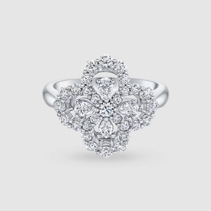 Diamond Loop Full Motif Diamond Ring